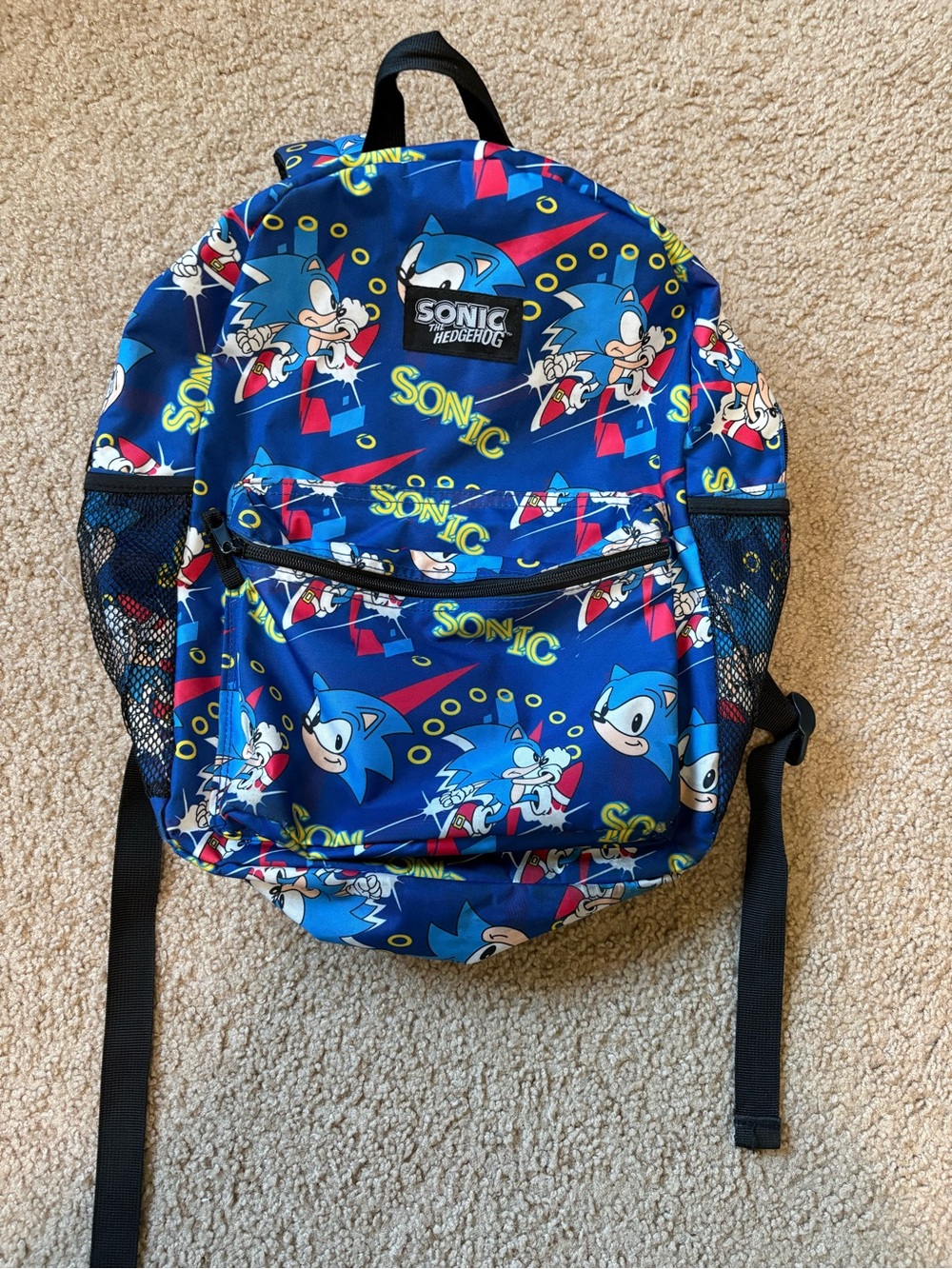 Kids sonic Blue One-Piece Backpack